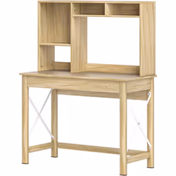 Inspiré par les nouvelles tendances du home staging, ce bureau bibliothèque 2 en 1 sera idéal pour les petits espaces type st ...