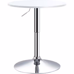 Table haute de bar HOMCOM, pratique avec hauteur ajustable. Parfaite avec chaises ou tabourets pour des moments conviviaux. S ...