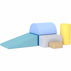 Construisez pour votre enfant une cabane, un parcours ou un coin douillet grâce à ce lot de 6 blocs de motricité pour bébé en ...