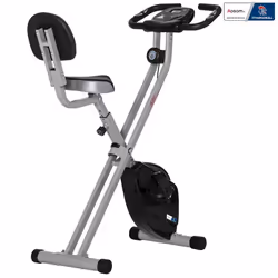 HOMCOM - Vélo dappartement pliable - Collaboration Aosom.fr x FFHandball - 8 niveaux de résistance dossier selle réglable - g ...