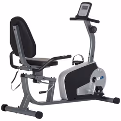HOMCOM - Vélo dappartement semi-allongé vélo couché - Aosom.fr x FFHandball - écran LCD siège réglable 8 niveaux de résistanc ...