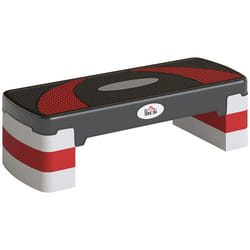 Stepper Fitness Aerobic - Aosom.fr x FFHandball - hauteur reglable surface antiderapante 80 x 31 x 20 cm noir gris clair