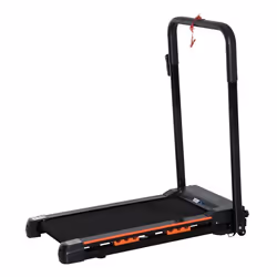 Tapis de course - HOMCOM - 370 W - pliable - avec télécommande écran LCD -  vitesse 1-6 Km/h - acier noir