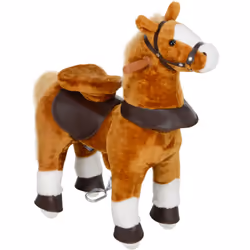 Embarquez pour l'aventure avec le cheval à monter pour enfants AIYAPLAY ! Galopez en manipulant les repose-pieds, engageant l ...