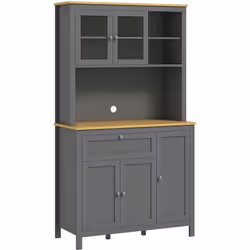 Ce joli buffet haut bicolore ajoutera une touche de modernité et d'élégance supplémentaire à votre intérieur. Disposant de no ...