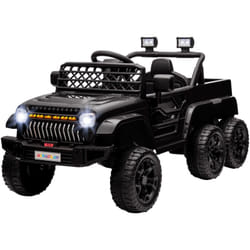 Aiyaplay - Buggy quad 6 roues 6x6 - voiture électrique enfant - télécommande - coffre benne - nombreux effets - noir