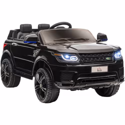 Cherchez-vous un cadeau pour vos enfants ? Cette voiture électrique HOMCOM avec USB, AUX, bluetooth, phares lumineux, ceintur ...