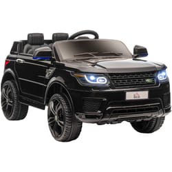 Voiture électrique enfant suv 4X4 - 12V, 2 moteurs, 5Km/h max. - télécommande - nombreux effets - noir