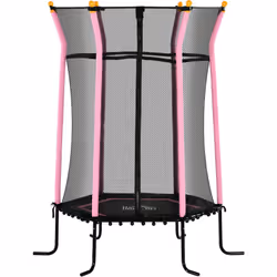 Ce magnifique trampoline pour enfants avec filet de sécurité permettra à vos enfants dès 3 ans de s'amuser et de se défouler  ...