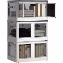 Découvrez les bacs HOMCOM pliables, parfaits pour augmenter l'espace de rangement au salon, bureau ou voiture. Facilement por ...