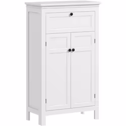 Gardez votre salle de bain bien organisée avec le meuble HOMCOM ! Ce meuble de salle de bain offre un tiroir pratique et un p ...