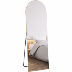 Découvrez le miroir pleine longueur de HOMCOM, 150 cm de hauteur et 50 cm de largeur. Idéal comme décoration, il offre une vu ...