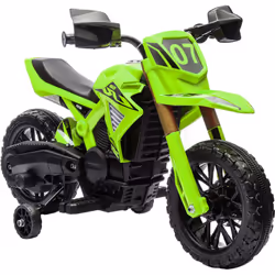 Boostez l'aventure avec la moto pour enfants AIYAPLAY. Deux batteries 6V pour une heure de jeu, roues stabilisatrices, vitess ...
