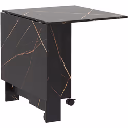 Optez pour la table à manger pliable HOMCOM, idéale pour économiser de l'espace. Facile à étendre avec son design à abattant  ...