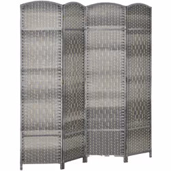 Optimisez votre espace avec le paravent intérieur HOMCOM en polypropylène, offrant solidité et intimité supérieures. Design p ...