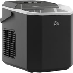 Machine à glaçons - 12Kg en 24H, 9 glaçons en 6-13 minutes - accessoires, nombreuses fonctions - noir