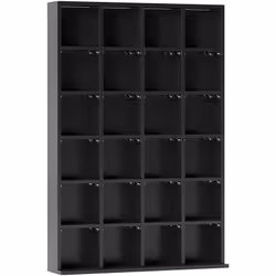 Cette étagère de rangement de qualité est idéale pour organiser vos CDs, DVDs, livres, etc. Les tablettes ajustables permette ...