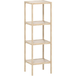 Homcom - Colonne salle de bain style cosy bambou 4 niveaux H.110 cm
