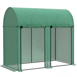 Outsunny - Serre de jardin 2 m² serre à tomates 2 portes acier pe vert