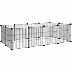Cage parfaite pour petits animaux (les hérissons et les cobayes), assurant jeu et sécurité. Adaptée à tous espaces, elle se m ...