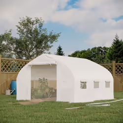 Optez pour Outsunny et cultivez légumes, herbes, fleurs ou plantes tropicales. Notre serre de jardin extérieur prolonge la sa ...
