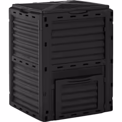 Fermez le composteur de jardin Outsunny, remplissez-le de déchets de jardin et de cuisine. Notre caisse facilite le compostag ...