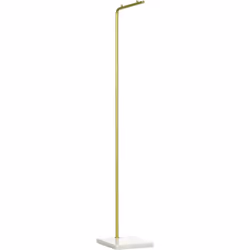 Porte-vêtements HOMCOM élégant, idéal pour organiser vêtements et accessoires sans encombrer. Surface dorée stylée, adaptée p ...