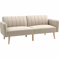 Laissez-vous séduire par le charme zen et cosy de ce superbe canapé convertible 2 places design scandinave coloris gris. Son  ...