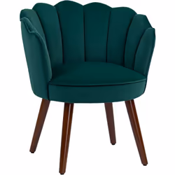 Sublimez votre intérieur avec ce magnifique fauteuil aux lignes arrondies en coquillage doté de pieds inclinés, effilés en bo ...