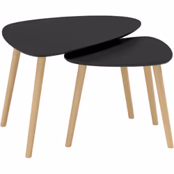 Ce splendide lot de 2 tables basses gigognes design scandinave ajoutera une touche d'élégance supplémentaire à vote intérieur ...