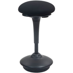 Tabouret oscillant - tabouret dynamique ergonomique h. 70-90cm 360° - tissu noir