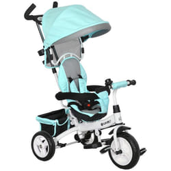 Tricycle 6 en 1 pour enfants - HOMCOM - modulable - 1 - 5 ans - vert