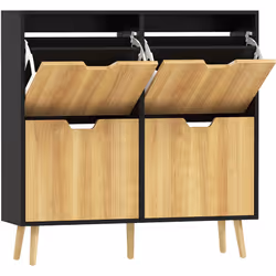 Vous avez besoin d'un espace de rangement pour vos chaussures ? Choisissez ce joli meuble de style scandinave, pour un rangem ...