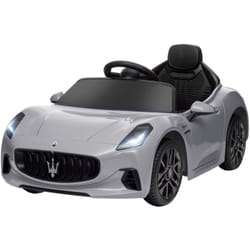 Aiyaplay - Voiture électrique enfant licence officielle Maserati Gran Turismo Folgore télécommande nombreux effets gris