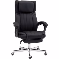 Ce superbe fauteuil de bureau manager inclinable avec repose-pied rétractable est à la fois confortable et ergonomique. Vous ...