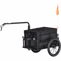 Destinée à plusieurs usages, cette remorque de vélo vous est indispensable pour vos courses, ou pour transporter divers objet ...