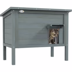 Cette superbe niche sur pied en bois de sapin pré-huilé permettra à votre chat de s'abriter de la pluie et du vent. Son toit ...