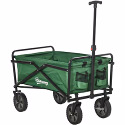 Le chariot pliant Outsunny, idéal pour le camping et la pêche, se transporte facilement dans le coffre. Parfait pour les cour ...