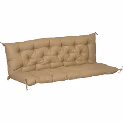 Ce superbe coussin matelas d'assise et dossier vous permettra d'être confortablement installé sur votre banc, balancelle ou e ...
