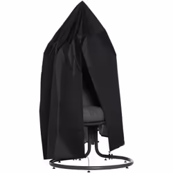 Protégez votre chaise suspendue avec la housse Outsunny en tissu oxford dense et revêtement argenté, résistante aux intempéri ...