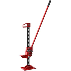 Homcom - Cric agricole manuel - cric de fosse - 3 tonnes 120 cm - acier noir rouge