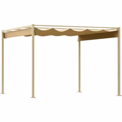 Transformez votre jardin en un havre de paix avec la pergola rétractable Outsunny. Dotée d'une toile enduite PA de 180g avec  ...