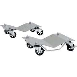 Durhand - Chariot de manutention de voiture 2 pcs - surface acier antidérapante - max. 680 Kg