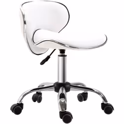 Tabouret de travail HOMCOM avec dossier solide pour un bon maintien de la colonne et assise confortable pour longues périodes ...