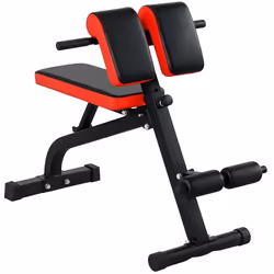 Banc de musculation - SPORTNOW - pliable - coussin réglable sur 8 positions - pour hyper extension du dos pompes - noir