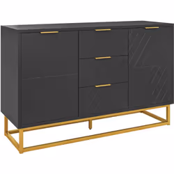 Ajoutez une touche de style à votre intérieur avec ce magnifique buffet design contemporain style graphique. Ce buffet est éq ...