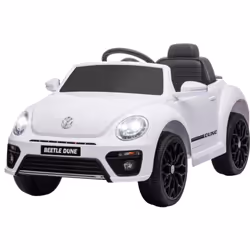 Découvrez la voiture électrique Volkswagen Beetle AIYAPLAY pour enfants ! Équipée de deux moteurs 12V, d'une suspension fluid ...