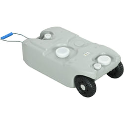 Outsunny - Réservoir d'eau de camping 40L - jerrican eau portable - tuyau, robinet, roues, poignée - hdpe gris