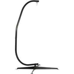Support pour fauteuil suspendu - pied fauteuil suspendu - max. 120 Kg - métal noir