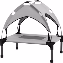 Ce superbe lit de camp pour chien bicolore gris clair noir avec velum en forme de dôme apportera une touche d'originalité, de ...